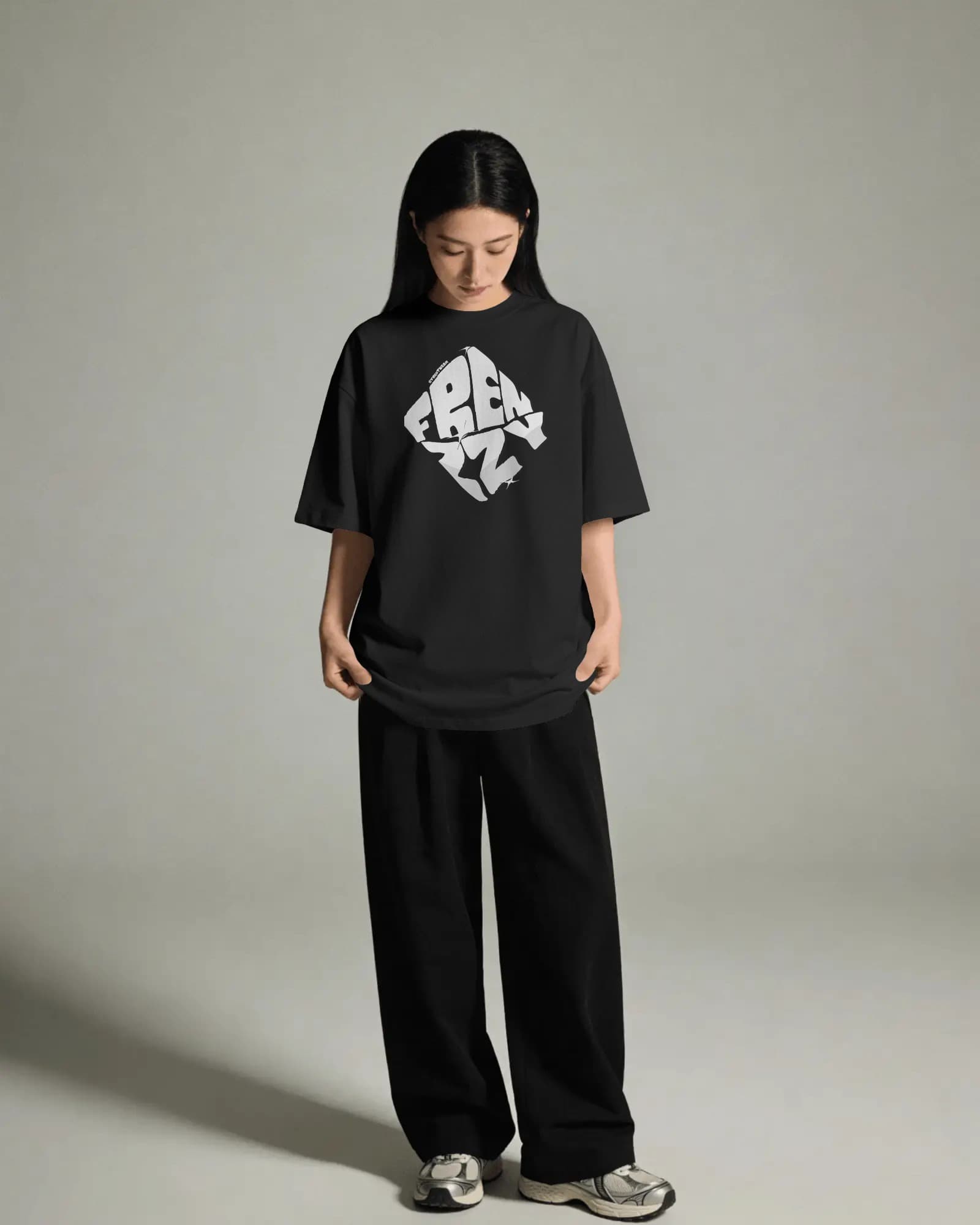 Frenzzy's Unisex Oversized Tee - French Thick Cotton : Frenzzy Club Edition