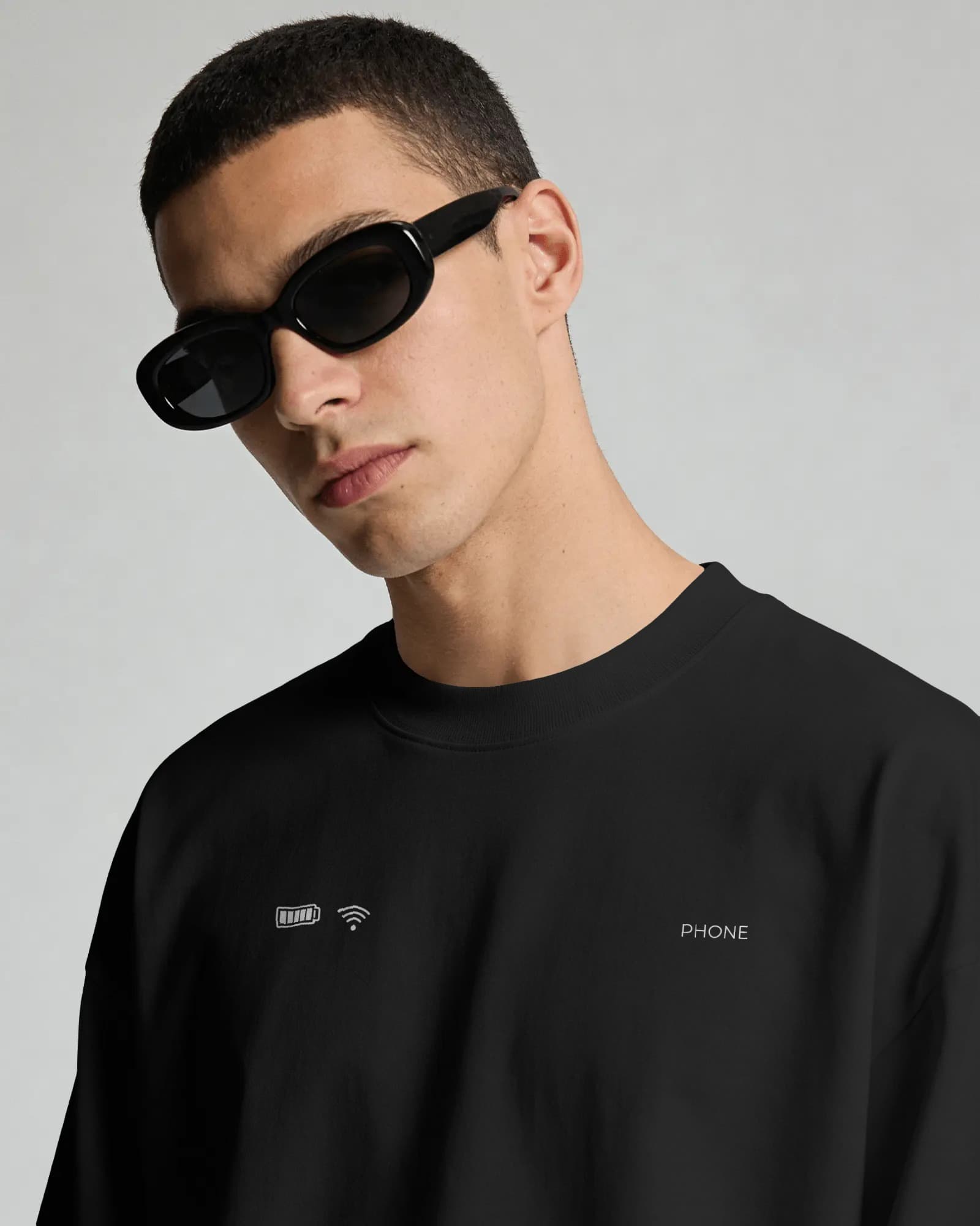 Frenzzy's Unisex Oversized Tee - French Thick Cotton : Stay Charged Edition