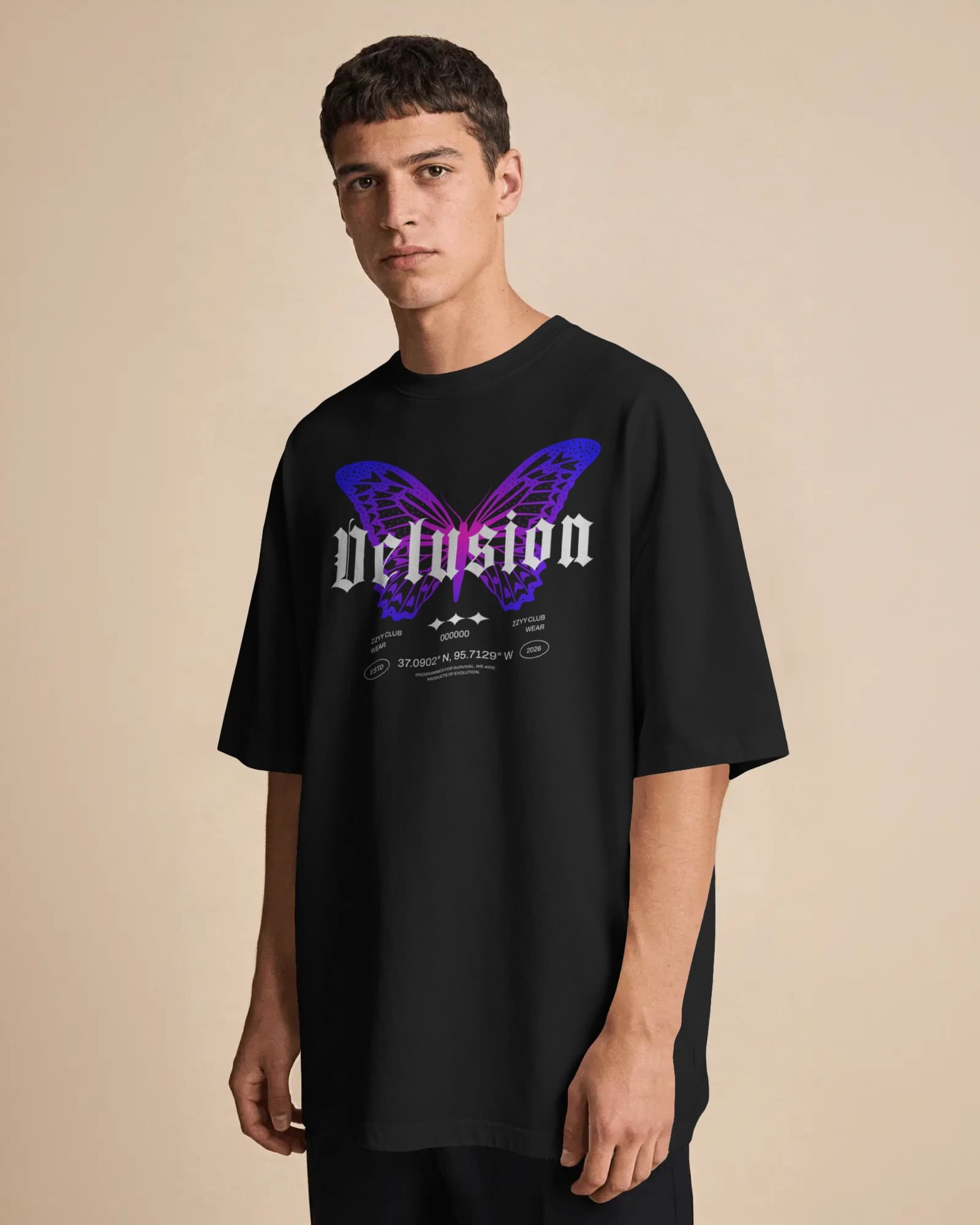 Frenzzy's Unisex Oversized Tee - French Thick Cotton : Delusion Edition
