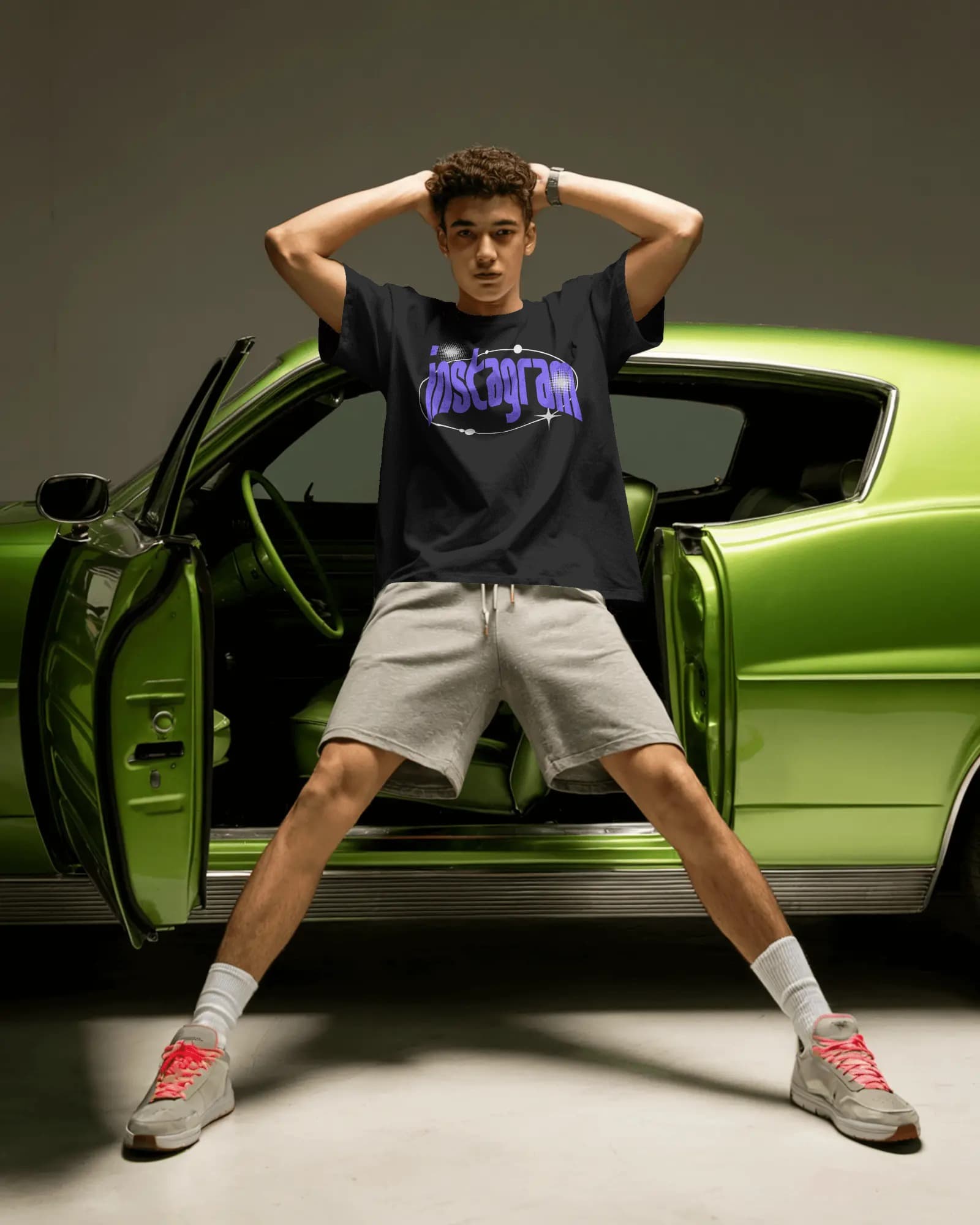 Frenzzy's Unisex Oversized Tee - French Thick Cotton : Insta Paglu Edition