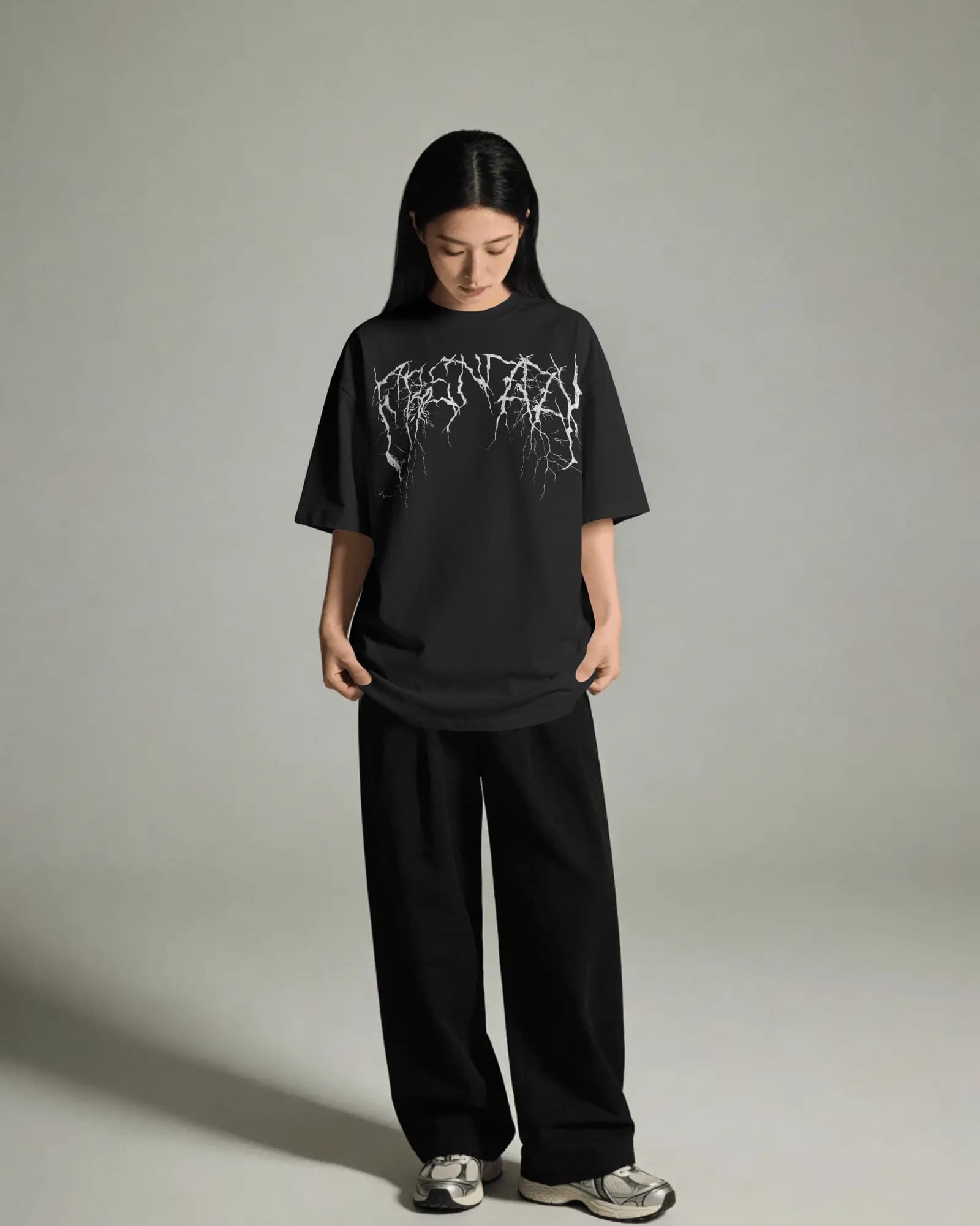Frenzzy's Unisex Oversized Tee - French Thick Cotton : Z Goth Edition